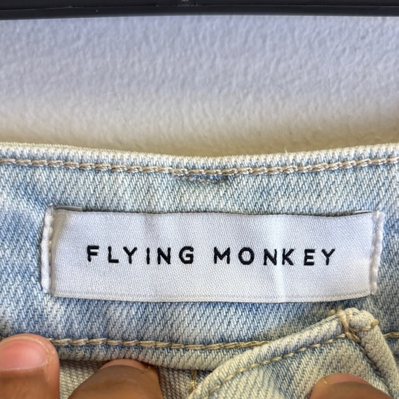 Flying Monkey Light Blue High Rise Women Jeans - Picture 3 of 4